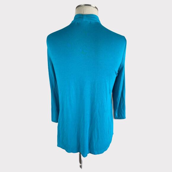 Studio Works Womens Large Blue Open Front Cardigan - Picture 2 of 5